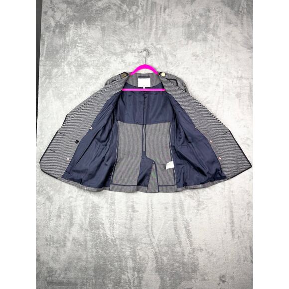 3.1 Phillip Lim Striped Double-Breasted Blazer Size 4 - Picture 3 of 9